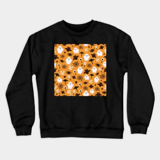 ghost pattern for halloween Crewneck Sweatshirt